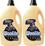 Pesuvedelik WOOLITE Dark Jeans, mustadele ja tumedatele riietele, kreatiiniga, 2 x 4,5 l