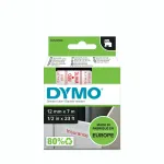 Dymo D1 kleeplint, 12 mm x 7 m, valge punase tekstiga