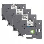 Kleebis Brother P-Touch TZe-231, 12 mm, valge, 8 m, 4 tk