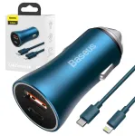BASEUS auto laadija, 40W, USB-C ja USB, PD/QC