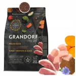 Grandorf Fresh Duck kuivkoeratoit keskmistele ja suurtele t&otilde;ugudele, pardiliha, 3 kg