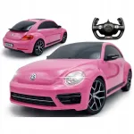 Puldiga juhitav VW Beetle auto, roosa