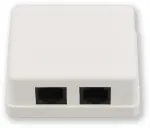 WO-112 v&otilde;rku pistik, 2 x RJ45 CAT5E UTP, pindmontaaž