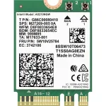 S&uuml;learvuti v&otilde;rgukaart Intel WiFi 6E AX210, Bluetooth 5.3, 5374Mbps, M.2