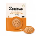 APPLAWS Cat mix niiske kassitoit kanamaksa želees 70g