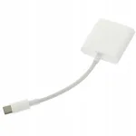 Mitmeotstarbeline valge USB C kaardilugeja TF adapteriga