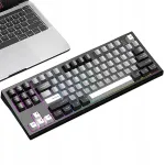 S87 Pro mehaaniline klaviatuur, must, LED valgustus, 2.4G, USB, Bluetooth, m&auml;ngimiseks