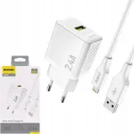 Kiirlaadija GaN USB-A USB-A laadimiskaabliga Lightning Cube