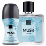 AVON Musk Exhale veeparf&uuml;&uuml;m ja meeste rull-deodorant Pure