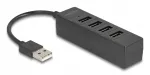 DeLOCK 64334 USB jagaja, 2.0, must