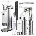 STEEL gaasiveesoodaseade, 3 x 800 ml pudelit, BPA-vaba, ilma CO2 kapslita