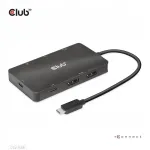 CLUB3D CSV-1598 USB-C dokijaam, USB 3.2 Gen 2, must