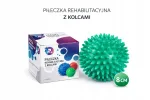Piikidega pall REHABILITATION Hedgehog, k&otilde;va, 8 cm, sensormassaažiks