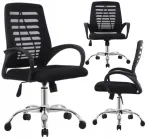 Kontoritool NEST, must, ergonoomiline, p&ouml;&ouml;rleva mehhanismiga