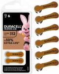 Duracell 312 kuuldeaparaadi patareid, 6 tk, 180 mAh
