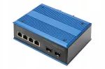 Ethernet l&uuml;liti, 6 porti, IP40, 12&ndash;48V