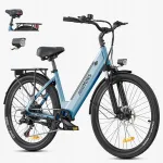 Elektriline jalgratas HillMiles MileCity, 26", 13Ah, sinine, kuni 100 km