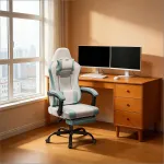 Ergonoomiline massaažitool kontorisse, sinine ja valge