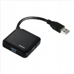USB jagaja Hama, 4x USB 3.0, must