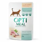 OPTIMEAL Super Premium m&auml;rg kassitoit k&uuml;&uuml;likuga valges kastmes, 85 g