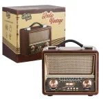 K&ouml;&ouml;giraadio Bluetooth, USB, microSD ja p&auml;ikeseenergial, retro stiilis