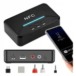 Bluetooth adapter v&otilde;imendi jaoks AUX/Chinch 5.0 NFC