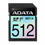 ADATA 512GB Extreme PCIe Gen3 UHS-I C10 V30 SDXC m&auml;lukaart R:800 W:700 MB/s