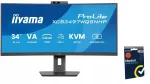 Monitor iiyama ProLite XCB3497WQSNPH-B1 34" UWQHD 120Hz VA 0.4ms + Norton
