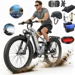 ZAZAWORK CF500 elektrijalgratas, 48V 20Ah, 1000W, 45 km/h, 120 km, 27.5" + kiiver