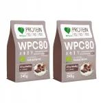 BeOrganic WPC 80 vadakuvalgu pulber 2 x 345 g kakao maitsega