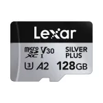 Lexar SILVER PLUS 128 GB MicroSDXC m&auml;lukaart UHS-I U3 V30 A2