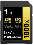 Lexar SDXC Pro 1800x U3 UHS-II R280/W210 (V60) 1TB m&auml;lukaart