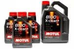 Mootori&otilde;li Motul 8100 X-Clean+ 5W30 C3 504/507, 8 l, ripatsiga