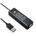 USB 3.0 gigabit Ethernet RJ45 adapter kolme pesaga