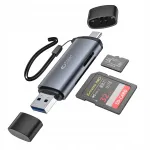 USB-C / USB-A 3.0 m&auml;lukaartide lugeja SD ja MicroSD kaartidele