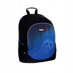 Koolikott HASH AB350, 20 l, must/sinine, kolmeosalise ja jalgpalliteemaga