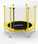 Laste trampoliin JUST FUN, 152 cm, kollane