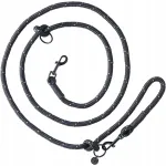 Koerarihm John Dog Black, 2,6 m, 1,2 cm paksune