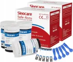 Gl&uuml;koosim&otilde;&otilde;turi ribad Sinocare SAFE ACCU, 100 tk (ilma m&otilde;&otilde;turita)