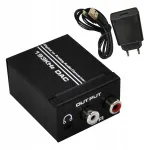 Heli DAC muundur TOSLINK SPDIF / COAXIAL 2 RCA WIREWAY Plug & Play