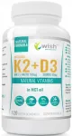 Toidulisand Wish Vitamin K2 MK-7 + D3 &otilde;lis 2000IU, 120 kapslit