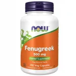 Toidulisand NOW Foods Fenugreek 500 mg, ekstrakt, taimsetes kapslites