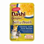 INABA DASHI DELIGHTS kassih&uuml;gieen pehme kana ja tuunikalaga 40g
