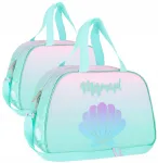 Pastel Shell Mermaid spordikott ujumisbasseinile, reisidele, kooli ja treeninguteks