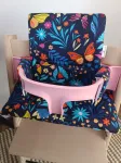 Stokke Tripp Trapp 2in1 puuvillane liblikate padjake granaatpunases toonis
