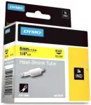 Dymo 18052 termoj&auml;rje lint, 6 mm x 1,5 m, must ja kollane
