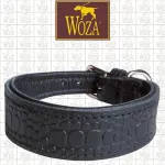 WOZA looduskolmekihiline nahast "Lizard" koera kaelarihm, 3,3/31 cm