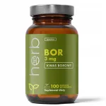 Toidulisand HERB BOR 3mg, 100 kapslit, boor luudele, liigestele ja lihastele