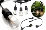 V&auml;lisvalgustuse rippvalgusti 230V, 10 m, E27, 10 LED filamentlambiga