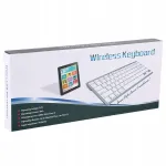 Juhtmevaba valge Bluetooth klaviatuur Macile, AZERTY